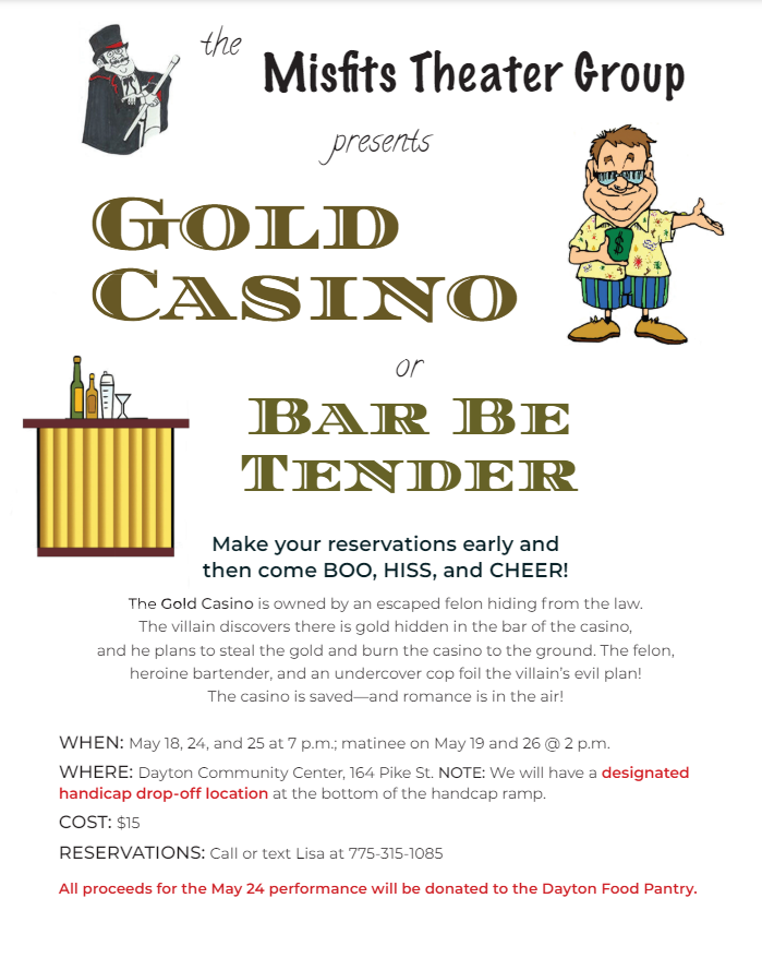Gold Casino flyer